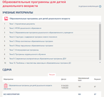 Образовательные программы для детей дошкольного.Тест