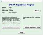 Epson L805 Adjustment Program