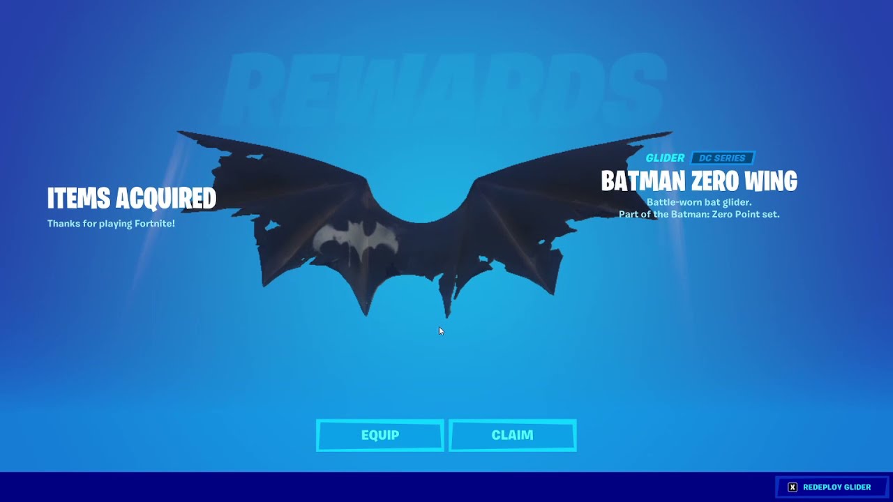 Fortnite ✅Batman Zero Wing Glider⭐️Все регионы