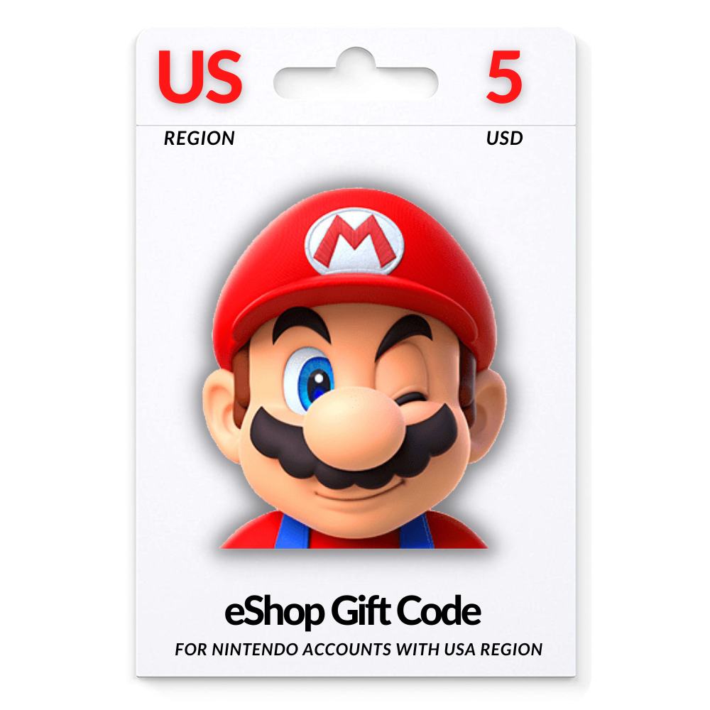 ✅ Nintendo eShop Prepaid Gift Card $5 🇺🇸 USA 🔥