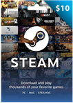STEAM WALLET GIFT CARD 10$ USD + ТУРЦИЯ / АРГЕНТИНА