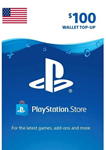 PLAYSTATION NETWORK PSN - 100$ USD США  + ПОДАРОК 