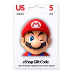  Nintendo eShop Prepaid Gift Card $5 ???????? USA 