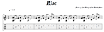 Rise (The Rising of the Shield Hero) - гитара ноты+табы