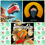 Vandals + Poly Bridge + ROMANCING SAGA 2 ios iphone pad