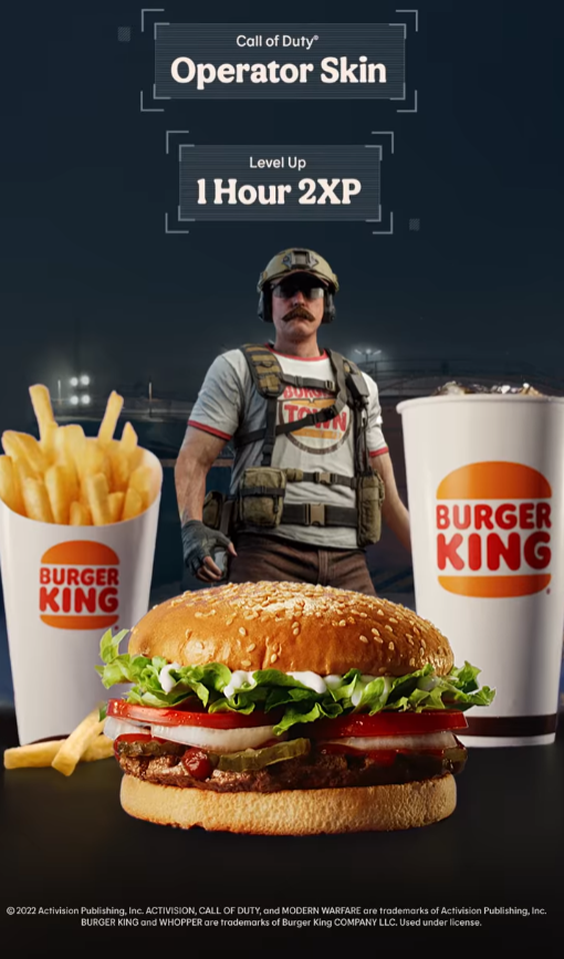 Cod MW II Burger Town Operator Skin. "Burger Town King" Operator Skin. Оператора Burger Town (Король бургерграда). Burger Town скин.