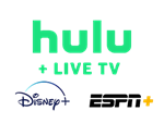 HULU + Live TV, Disney+ (No Ads), and ESPN+