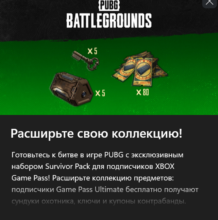 ✅PUBG Эксклюзивный набор выжившего✅