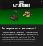 PUBG набор 2024 Exclusive Survivor Pack №3