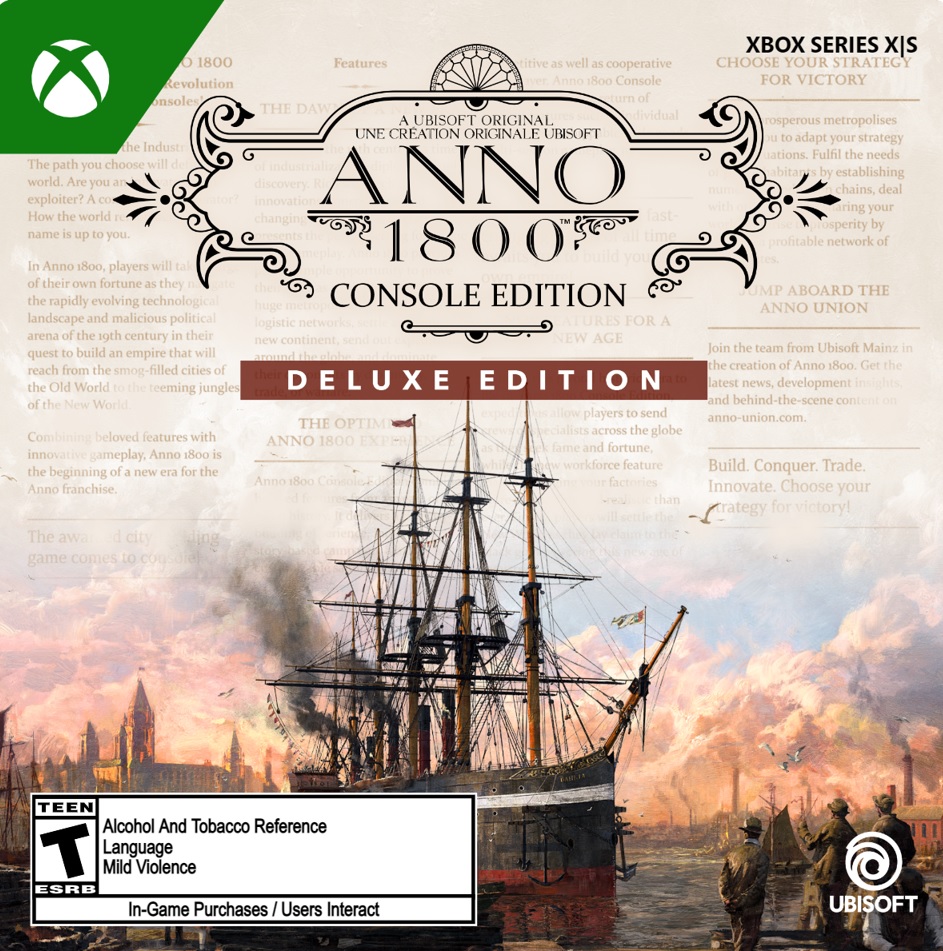 Anno 1800 Console Edition   Deluxe Xbox Series X|S