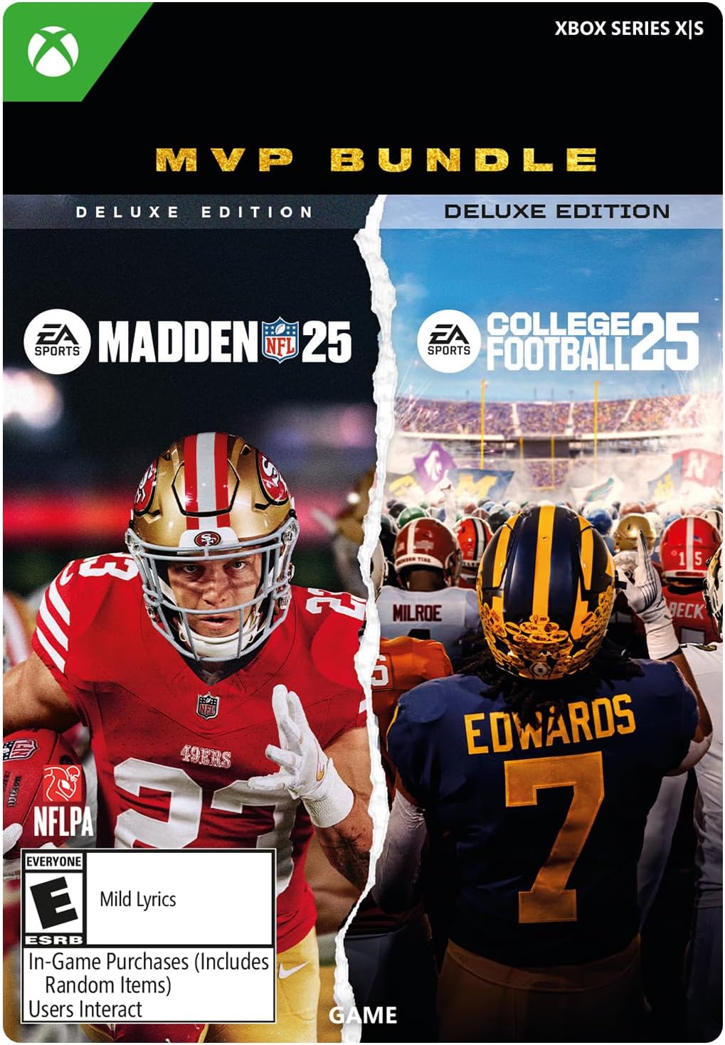 EA SPORTS MVP NFL 25 &amp; College Football 25 Xbox One XS