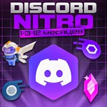DISCORD NITRO 1-12 МЕСЯЦЕВ+2 БУСТА FULL БЫСТРО