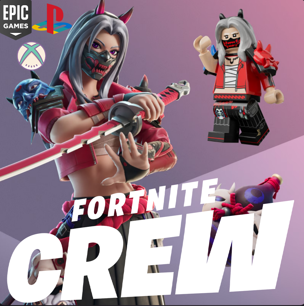 🚀FORTNITE CREW 1 МЕСЯЦ⭐БОЕВОЙ ПРОПУСК + 1000 V-BUCKS🚀