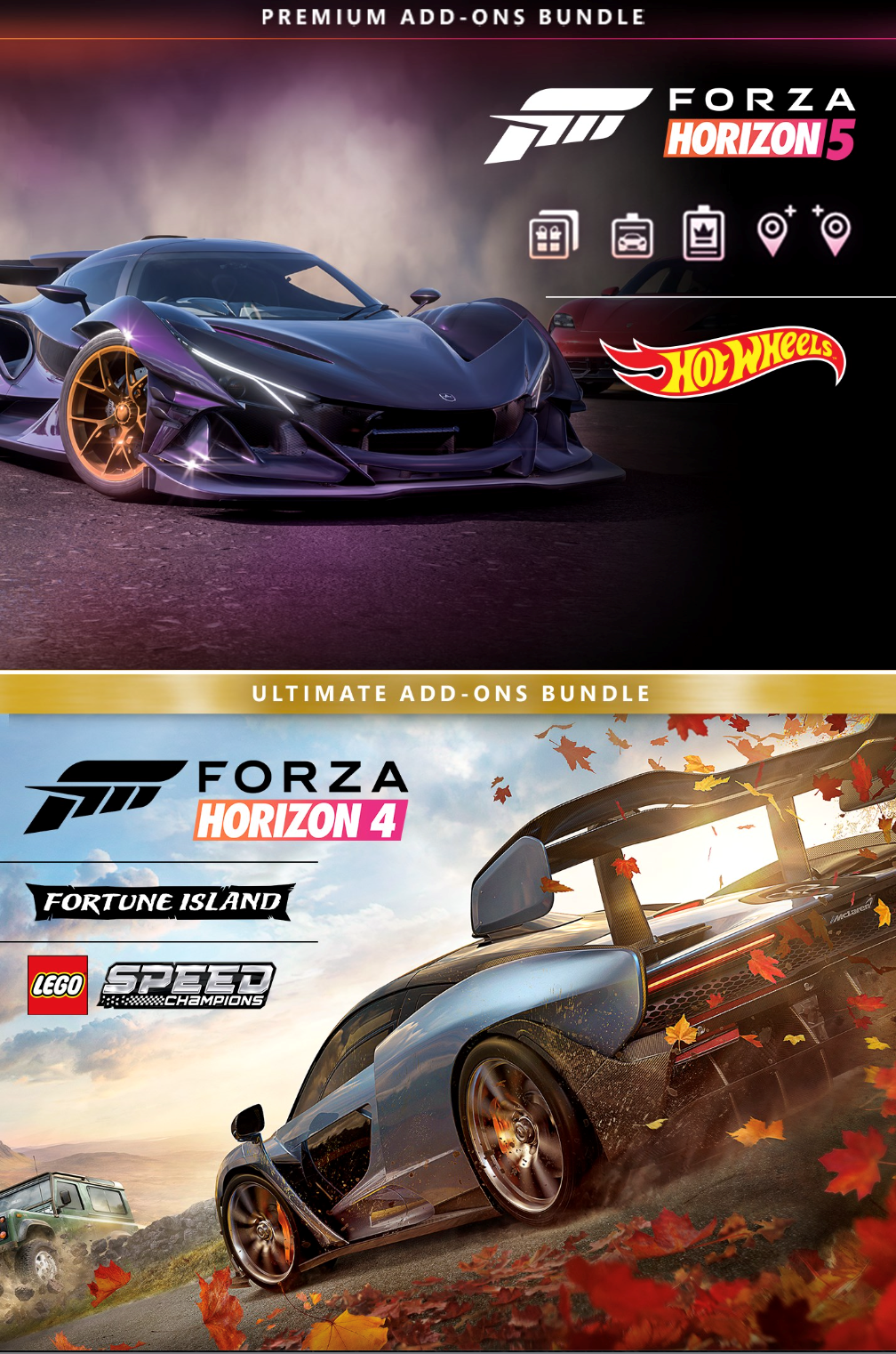 FORZA HORIZON 4 + 5 PREMIUM UPGRADE BUNDLE XBOX-PC🔑KEY