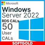 КЛЮЧ WINDOWS SERVER 2022 RDS USER CAL (50 ПОЛЬЗ.)