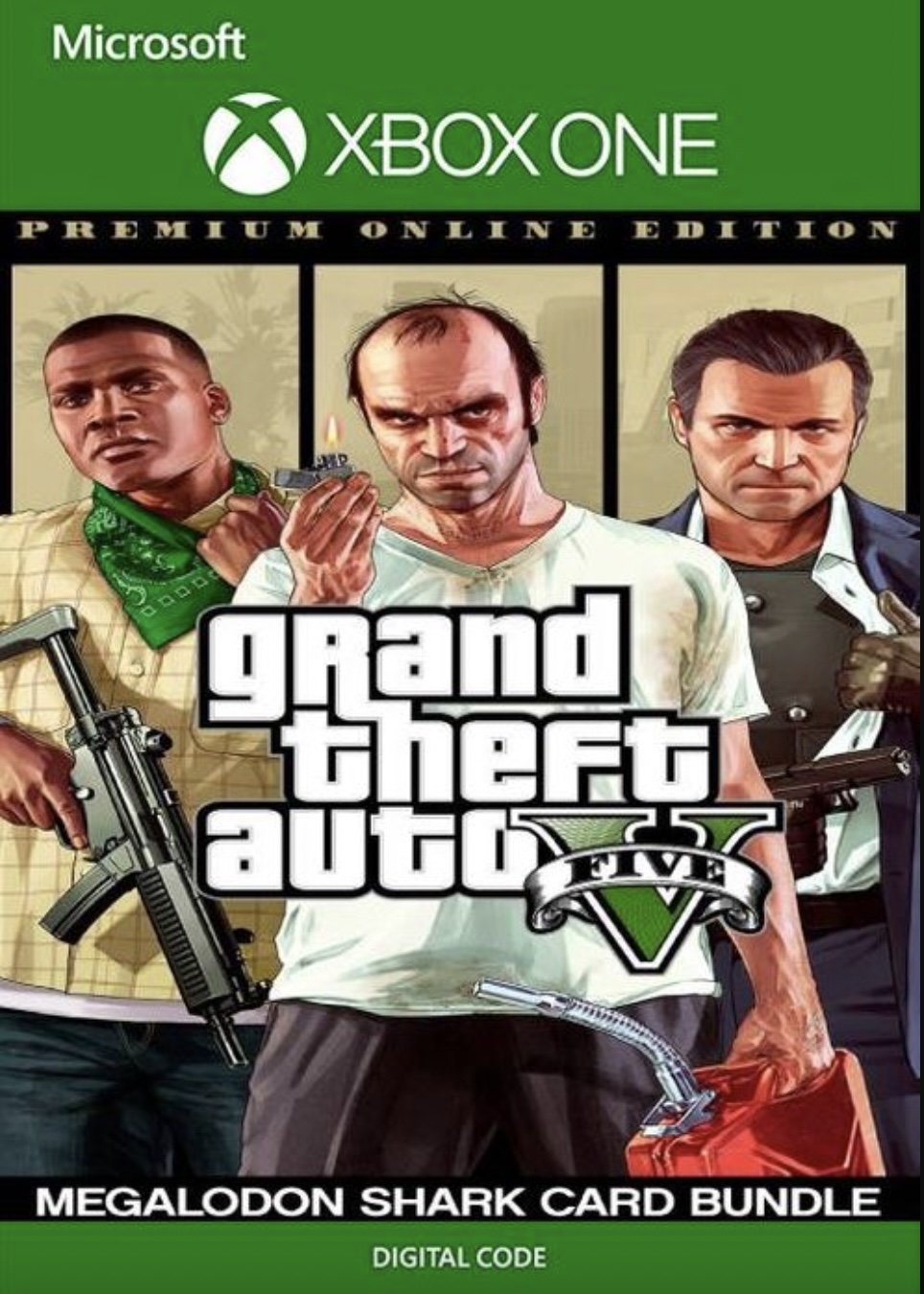 Комплект grand theft auto v premium edition и платежная карта мегалодон