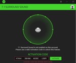 Ключ активации Razer 7.1 Surround sound