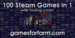 Рандомный Steam Ключ (100 игр с карточками!)