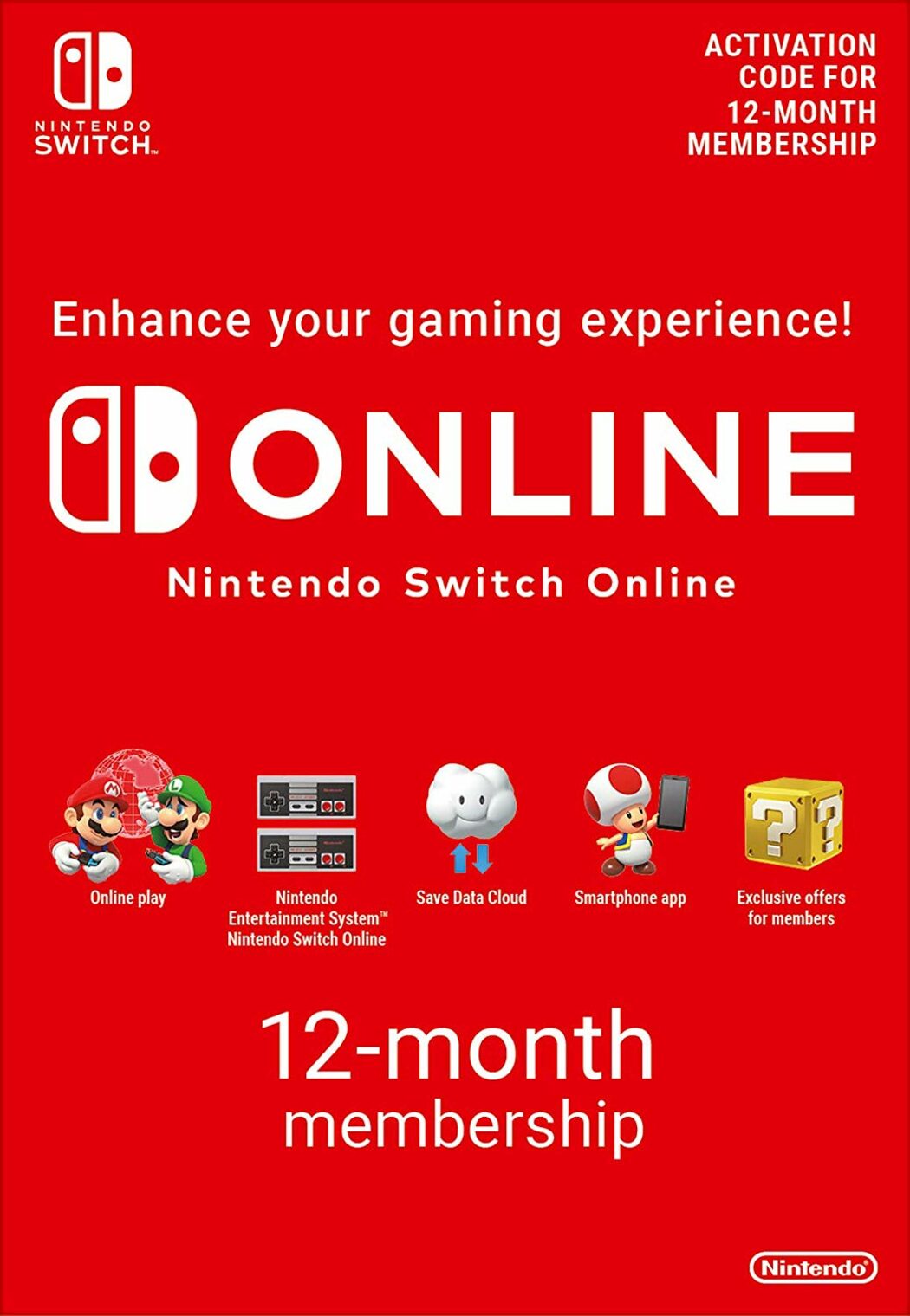 🟥Nintendo Switch Online / Expansion🔔12 МЕС 🔴ПОДПИСКА