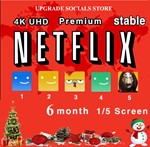  NETFLIX 4K Premium UHD 6 месяца 5 экранов Гарантия