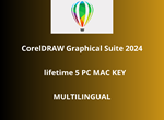 CorelDRAW Graphics Suite 2024 для Mac Global Key 5PC
