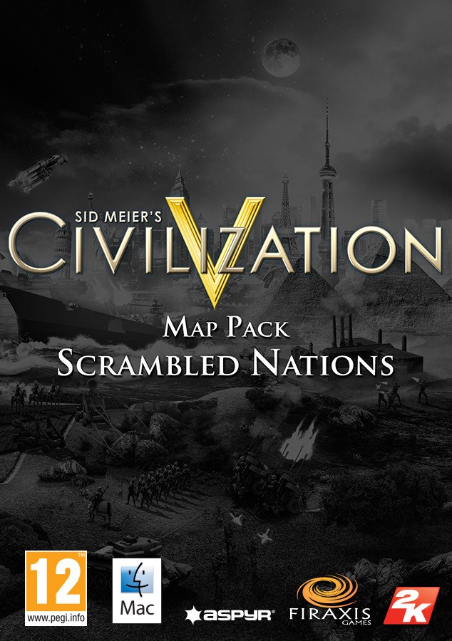 🔥Civilization V: Scrambled Nations Map РФ/СНГ💳0%💎🔥