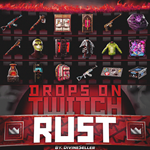 RUST ПРЕДМЕТЫ | TWITCH DROPS | РАУНД 35 | 20 СКИНОВ