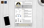 Шаблон резюме для мобильного разработчика / PSD & AI /