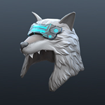 Код  Roblox ⭐️ Cyberpunk Wolf Hat