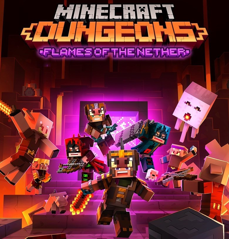 ⚠️Minecraft Dungeons ✔️ Flames of the Nether🔑DLC Key🔑