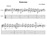 Канцона - В.Вавилов (Франческо да Милано -?)-для гитары