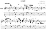 Misty (Эрролл Гарнер) для гитары