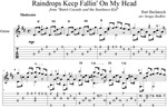Raindrops Keep Fallin' On My Head для гитары