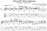 Maxwell's Silver Hammer (The Beatles) для гитары