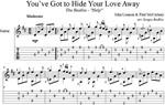 You've Got To Hide Your Love Away (The Beatles) гитара