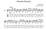 Мальчик-бродяга (Андрей Губин) для гитары