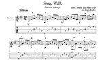 Sleep Walk (Santo & Johnny) для гитары