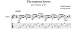The summer knows (Мишель Легран) для гитары