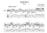 Casta Diva (В.Беллини-Норма) ноты для гитары