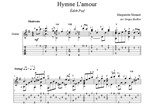 Hymne L'amour (Эдит Пиаф) ноты для гитары