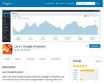 Lara Google Analytics Dashboard Widget Wordpress Plugin