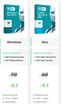 Подлинные лицензионные ключи ESET Internet Security 1-Y