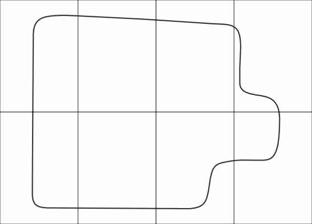 CITROEN C 5 2004-2007 Лекала автоковриков, вектор