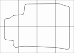 ALFA ROMEO 159 2006-2010 Лекала автоковриков, векторные - изображение № 4