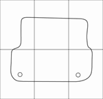 AUDI A6 2004-2011 Лекала автоковриков, векторные - изображение № 2
