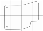 AUDI A6 2004-2011 Лекала автоковриков, векторные - изображение № 3