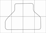 BMW Х5 E-70 2006-2013 Лекала автоковриков, векторные - изображение № 3