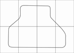 BMW Х5 E-70 2006-2013 Лекала автоковриков, векторные - изображение № 2