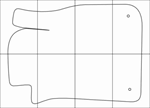 CADILLAC BLS 2006-- Электронные лекала автоковриков