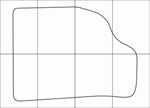 CHERY TIGGO 2006-2013 Лекала автоковриков, вектор - изображение № 2